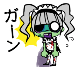 Zombie girl in maid style /Japanese ver. sticker #4915270