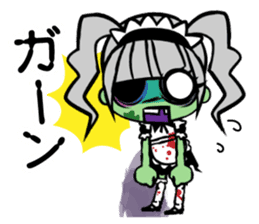 Zombie girl in maid style /Japanese ver. sticker #4915270