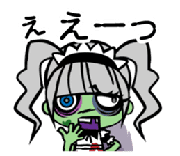 Zombie girl in maid style /Japanese ver. sticker #4915271