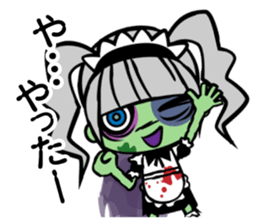 Zombie girl in maid style /Japanese ver. sticker #4915273