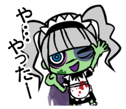 Zombie girl in maid style /Japanese ver. sticker #4915273