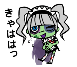 Zombie girl in maid style /Japanese ver. sticker #4915276