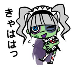 Zombie girl in maid style /Japanese ver. sticker #4915276