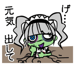 Zombie girl in maid style /Japanese ver. sticker #4915280