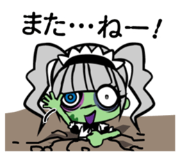 Zombie girl in maid style /Japanese ver. sticker #4915281