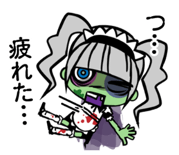 Zombie girl in maid style /Japanese ver. sticker #4915283