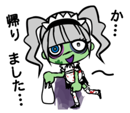 Zombie girl in maid style /Japanese ver. sticker #4915284