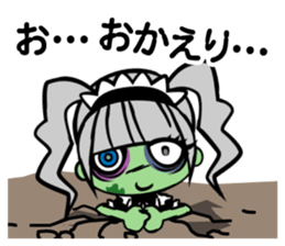 Zombie girl in maid style /Japanese ver. sticker #4915285