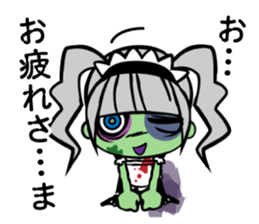 Zombie girl in maid style /Japanese ver. sticker #4915286