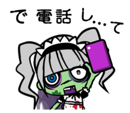 Zombie girl in maid style /Japanese ver. sticker #4915288