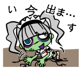 Zombie girl in maid style /Japanese ver. sticker #4915289