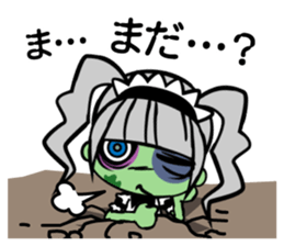 Zombie girl in maid style /Japanese ver. sticker #4915291