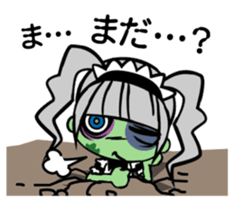 Zombie girl in maid style /Japanese ver. sticker #4915291