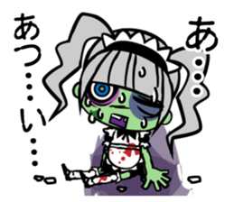 Zombie girl in maid style /Japanese ver. sticker #4915296