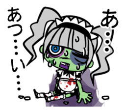 Zombie girl in maid style /Japanese ver. sticker #4915296