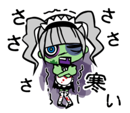 Zombie girl in maid style /Japanese ver. sticker #4915297