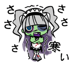 Zombie girl in maid style /Japanese ver. sticker #4915297