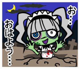 Zombie girl in maid style /Japanese ver. sticker #4915301
