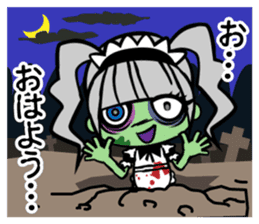 Zombie girl in maid style /Japanese ver. sticker #4915301