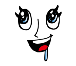 wall face sticker 2.0 sticker #4915350