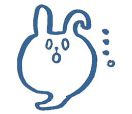 Ghost of rabbit sticker #4916392