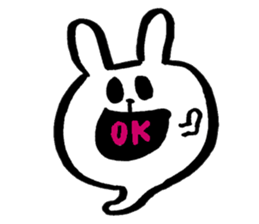 Ghost of rabbit sticker #4916394