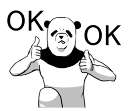 panda man sticker sticker #4916635