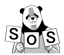 panda man sticker sticker #4916642