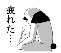 panda man sticker sticker #4916644