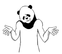 panda man sticker sticker #4916659