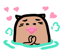 Capybara hot tub sticker #4917229