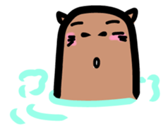 Capybara hot tub sticker #4917246