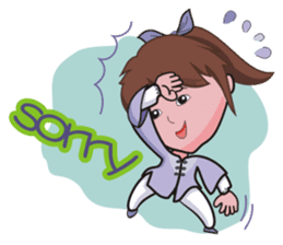 Taichi Girl sticker #4917646