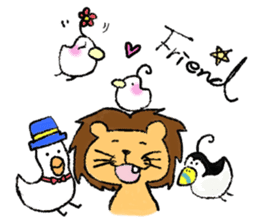 We are friends sticker #4918028