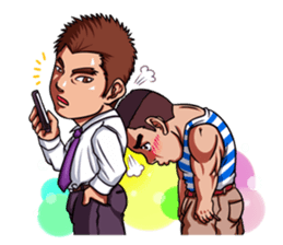 Rainbow boys sticker #4918096