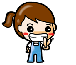 Sling Pant Girl-PANPAN sticker #4918390