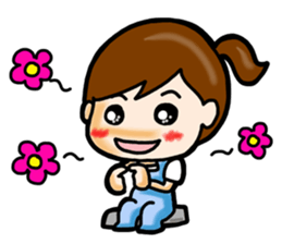 Sling Pant Girl-PANPAN sticker #4918391