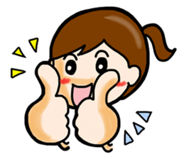 Sling Pant Girl-PANPAN sticker #4918397