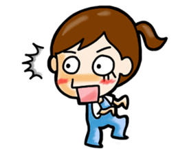 Sling Pant Girl-PANPAN sticker #4918403