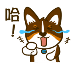 Love Corgi (Cute tricolor) sticker #4919585