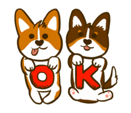 Love Corgi (Cute tricolor) sticker #4919586