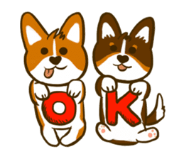 Love Corgi (Cute tricolor) sticker #4919586