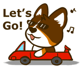 Love Corgi (Cute tricolor) sticker #4919587