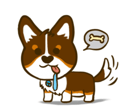 Love Corgi (Cute tricolor) sticker #4919592