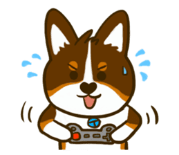 Love Corgi (Cute tricolor) sticker #4919603