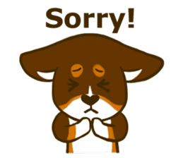 Love Corgi (Cute tricolor) sticker #4919607