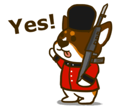 Love Corgi (Cute tricolor) sticker #4919608