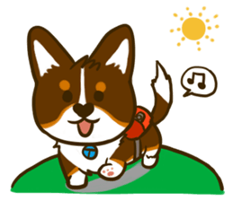 Love Corgi (Cute tricolor) sticker #4919614