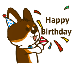 Love Corgi (Cute tricolor) sticker #4919615