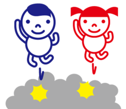 2 frame manga sticker #4921078